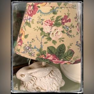 •SALE• Shabby chic bunny table lamp